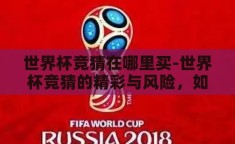 世界杯竞猜在哪里买-世界杯竞猜的精彩与风险，如何安全参与