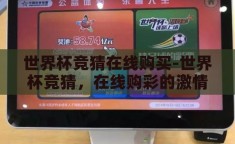 世界杯竞猜在线购买-世界杯竞猜，在线购彩的激情与挑战