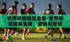世界杯竞猜奖金表-世界杯竞猜奖金表，激情与智慧的碰撞