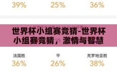 世界杯小组赛竞猜-世界杯小组赛竞猜，激情与智慧的碰撞