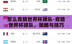 怎么竞猜世界杯球队-竞猜世界杯球队，策略与技巧的融合