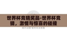 世界杯竞猜奖品-世界杯竞猜，激情与惊喜的碰撞