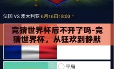 竞猜世界杯后不开了吗-竞猜世界杯，从狂欢到静默的转变