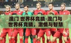 澳门 世界杯竞猜-澳门与世界杯竞猜，激情与智慧的碰撞