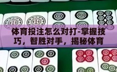 体育投注怎么对打-掌握技巧，智胜对手，揭秘体育投注中的对打策略