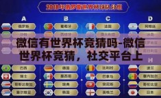 微信有世界杯竞猜吗-微信世界杯竞猜，社交平台上的足球盛宴新体验