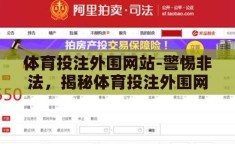 体育投注外围网站-警惕非法，揭秘体育投注外围网站的潜在风险与法律后果