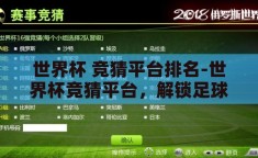 世界杯 竞猜平台排名-世界杯竞猜平台，解锁足球盛宴的趣味新维度