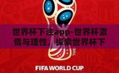 世界杯下注app-世界杯激情与理性，探索世界杯下注APP的利与弊