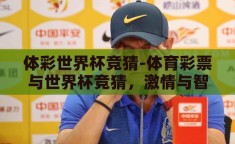 体彩世界杯竞猜-体育彩票与世界杯竞猜，激情与智慧的碰撞