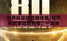 世界杯足球竞猜停售-世界杯足球竞猜停售，一场关于激情与理性的告别