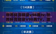 世界杯竞猜录v98典tv-世界杯竞猜录V98典TV，激情与智慧的碰撞