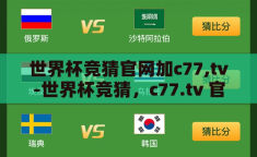 世界杯竞猜官网加c77,tv-世界杯竞猜，c77.tv 官网的精彩与挑战