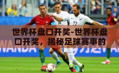 世界杯盘口开奖-世界杯盘口开奖，揭秘足球赛事的投注艺术