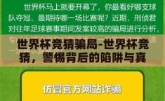 世界杯竞猜骗局-世界杯竞猜，警惕背后的陷阱与真相