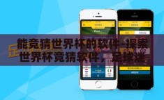 能竞猜世界杯的软件-探索世界杯竞猜软件，足球迷的娱乐新选择