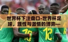 世界杯下注盘口-世界杯足球，理性与激情的博弈——下注盘口的艺术