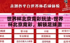世界杯北京竞彩玩法-世界杯北京竞彩，解锁足球激情与智慧投注的双重盛宴