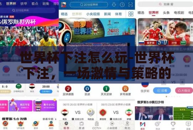世界杯下注怎么玩-世界杯下注,一场激情与策略的碰撞 世界杯下注怎么玩-世界杯下注,一场激情与策略的碰撞