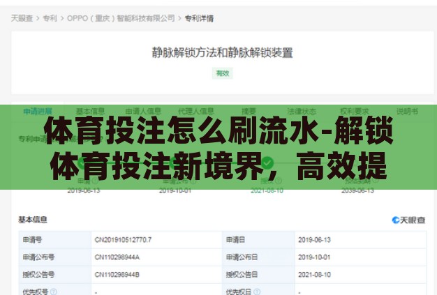 体育投注怎么刷流水-解锁体育投注新境界，高效提升流水的策略与智慧