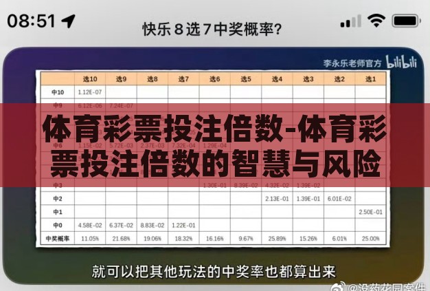 体育彩票投注倍数-体育彩票投注倍数的智慧与风险平衡 体育彩票投注倍数-体育彩票投注倍数的智慧与风险平衡