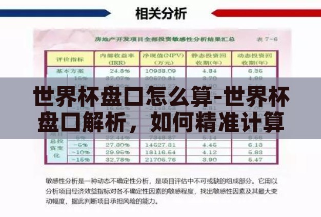 世界杯盘口怎么算-世界杯盘口解析,如何精准计算与解读 世界杯盘口怎么算-世界杯盘口解析,如何精准计算与解读