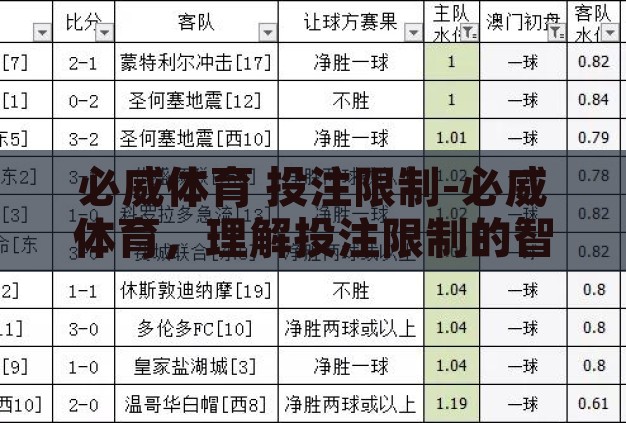 必威体育 投注限制-必威体育,理解投注限制的智慧与责任 必威体育 投注限制-必威体育,理解投注限制的智慧与责任